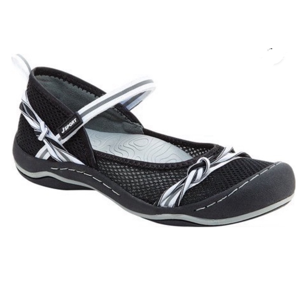 JBU Jambu Memory foam closed toe black sandals size 10